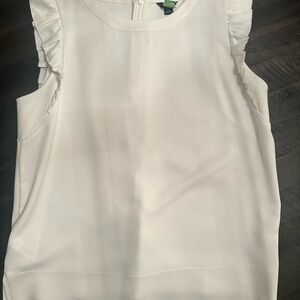 Elegant Cream Sleeveless Top